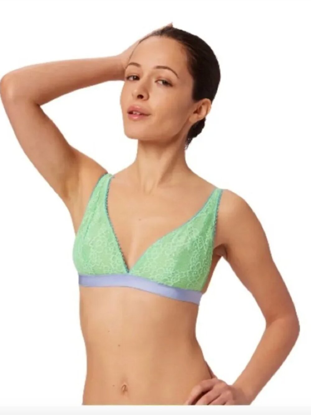 Parade Lace Plunge Bralette, Size XS